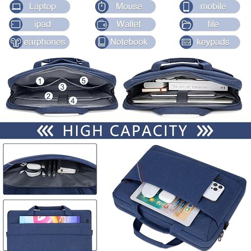 15 15.6 16 Inch Laptop Computer PC Messenger Shoulder Bag Men's Business Travel Briefcase in Saudi Arabia