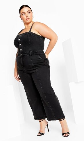 PLUS SIZE JUMPSUIT LILI IN BLUE WASH, SIZE 20 in Saudi Arabia