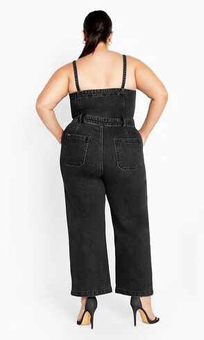 PLUS SIZE JUMPSUIT LILI IN BLUE WASH, SIZE 20 in Saudi Arabia