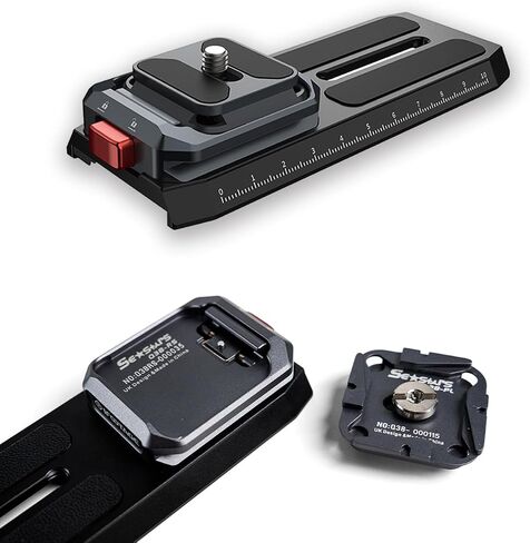 IFOOTAGE Action Camera Quick Release Set,Aluminium Alloy and PC,1/4" Screw Top Plate,Compatible with 38mm Acra Mount,Q38 SP in Saudi Arabia