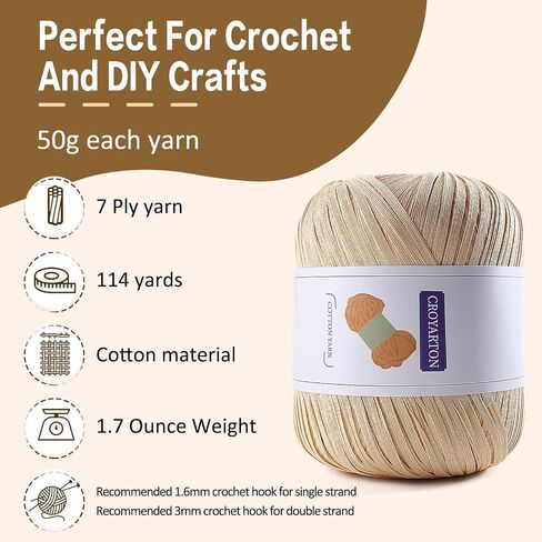 2 Pack Raffia Yarn for Crochet, Soft Cotton Yarn for Crocheting Summer Beach Bag/Hat, 228 Yards/3.52 Ounce Ribbon Paper Yarn for Beginners DIY Hand Knitting Handbag (Black) in Saudi Arabia