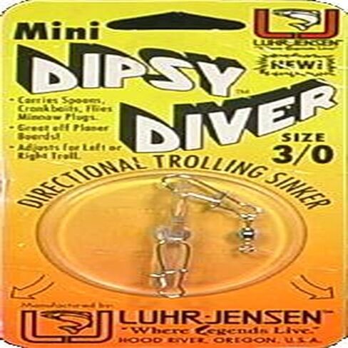 Luhr Jensen 3/0 Dipsy Diver Chartreuse/White Bottom in Kuwait