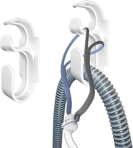 CPAP Hose Hanger for Bed with Anti-Unhook Feature CPAP Hose Mask Holder Hook Prevents CPAP Tube Leaks and Hoses Tangled Together You to Sleep Better (3 Pieces, White) in Saudi Arabia