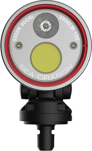 SEALIFE Sea Dragon 3000SF Pro Dual Beam Compact Underwater Scuba Diving Photo-Video COB LED Light, LED-Light Head Only in Saudi Arabia