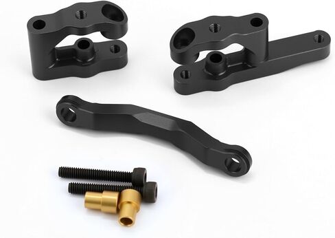 Aluminum Alloy Steering Set Upgrade Parts for Arrma 1/18 Granite Grom Mega 380,Typhon Grom Mega 380 (Red) in Kuwait