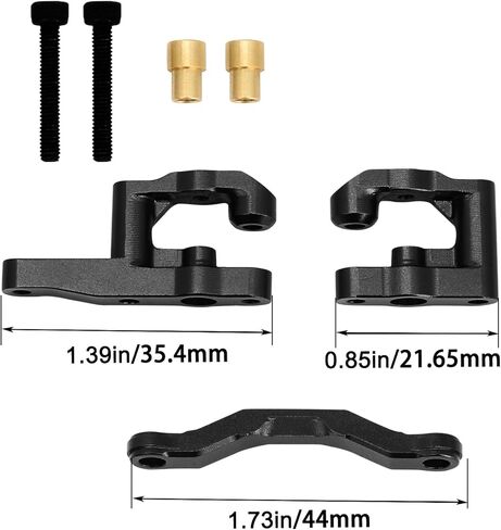Aluminum Alloy Steering Set Upgrade Parts for Arrma 1/18 Granite Grom Mega 380,Typhon Grom Mega 380 (Red) in Kuwait
