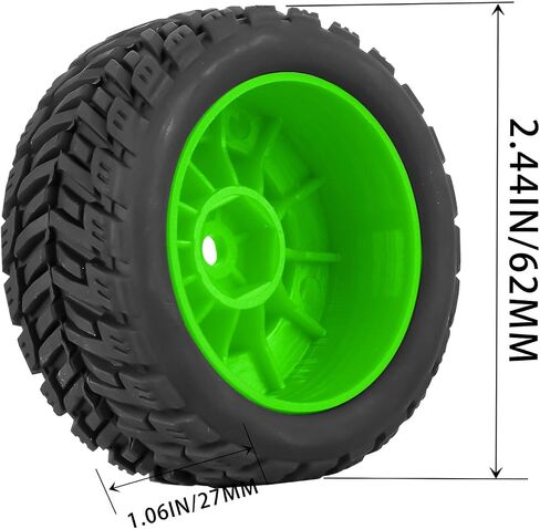 RC Wheels for 1/14 Mini Mojave GROM RC Car,RC Tires Beadlock Wheels Hub Rim Tires Wheels and Plastic Wheel hub White(4PCS) in Saudi Arabia