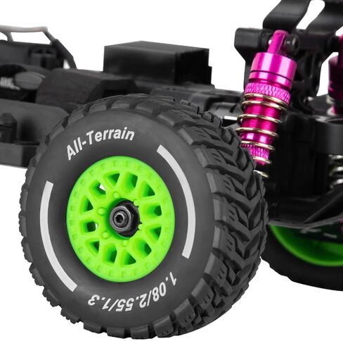 RC Wheels for 1/14 Mini Mojave GROM RC Car,RC Tires Beadlock Wheels Hub Rim Tires Wheels and Plastic Wheel hub White(4PCS) in Saudi Arabia