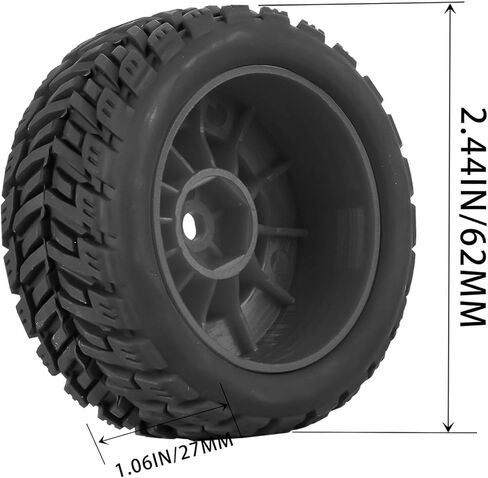 RC Wheels for 1/14 Mini Mojave GROM RC Car,RC Tires Beadlock Wheels Hub Rim Tires Wheels and Plastic Wheel hub White(4PCS) in Saudi Arabia