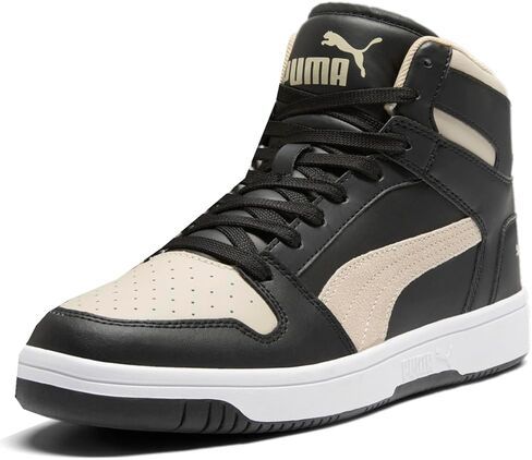PUMA Men's Rebound Layup Sneaker Black Black White, 11 in Saudi Arabia