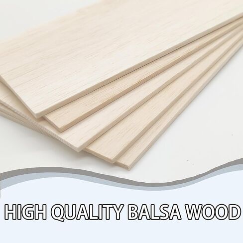 صفائح خشب البلسا للحرف اليدوية ومشاريع DIY ، 12 × 4 × 1/8 بوصة حزمة غير مكتملة من 5 (12 × 4 × 1/8 بوصة (5 حزمة)) in Kuwait