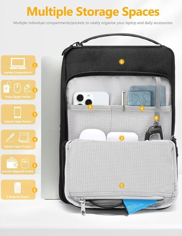 HYZUO 13.3-14 Inch Laptop Bag Sleeve for MacBook Pro 14 M4 M3 M2 M1, MacBook Air/Pro 13.3, 13.8"/13.5" Surface Laptop/Book, Notebook Case for 13" Dell Lenovo ThinkPad HP Asus Acer, Pale Blue in Saudi Arabia