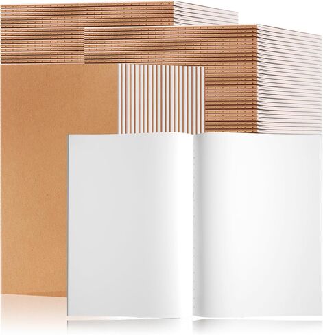 30Pack Lined Kraft Notebooks, 8.3x5.5 Inch A5 Small Travel Journals Notebooks Bulk, 80GSM, 60 Pages/30 Sheets A5 Subject Notebooks Traveler Journal Set for Writing School Office Supplies in Kuwait
