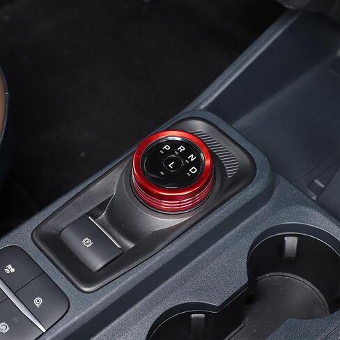 7PCS Knob Trim Cover Fit for 2022-2025 Ford Maverick Accessories Car Auto Interior Center Consoles Gear Shift Knob AC Volume Headlight Knob Ring Cover Trims Engin Start Stop Cover (Orange) in Kuwait