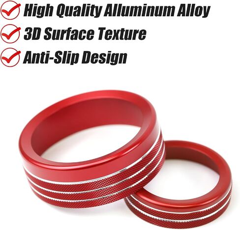 7PCS Knob Trim Cover Fit for 2022-2025 Ford Maverick Accessories Car Auto Interior Center Consoles Gear Shift Knob AC Volume Headlight Knob Ring Cover Trims Engin Start Stop Cover (Orange) in Kuwait