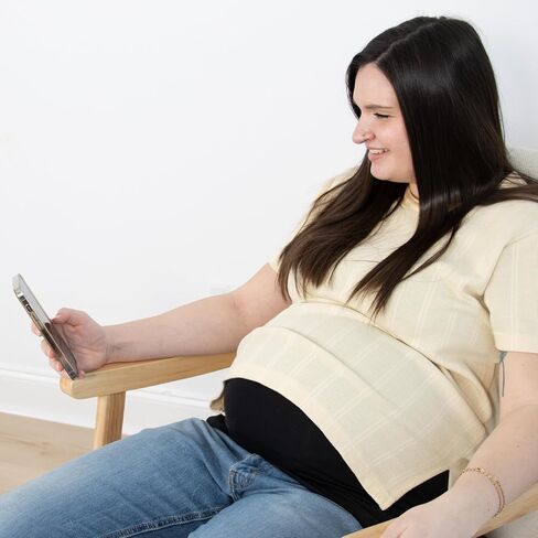The Peanutshell Bando Belly Band for Pregnancy, Maternity Pants and Jeans Extender for all Trimesters and including Post Pregnancy (Medium/Large, Black) in Saudi Arabia