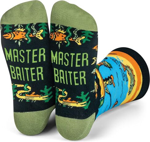 Lavley Fishing & Hunting Socks Funny Gift for Outdoor Hunters & Fishermen | Premium Cotton Blend, Super Soft, Durable, Gift for Outdoor Hunters, Funny Fishing & Hunting Socks in Saudi Arabia