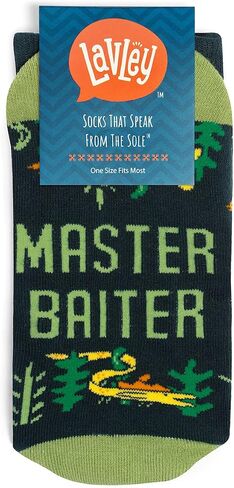Lavley Fishing & Hunting Socks Funny Gift for Outdoor Hunters & Fishermen | Premium Cotton Blend, Super Soft, Durable, Gift for Outdoor Hunters, Funny Fishing & Hunting Socks in Saudi Arabia