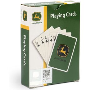 Open Road Brands John Deere Logo Play -Praiting - Green John Deere Deck of Play Cards - فكرة هدية رائعة
