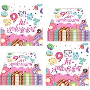 40pcs donut party paper paper napkins dounut paper contcins donuts تنمو مناديل مناديل قابلة للتخفيف