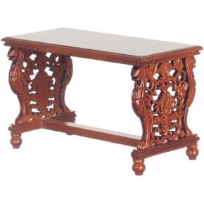 Platinum Collection Dollhouse Miniature Gryphon Table Walnut #P6003