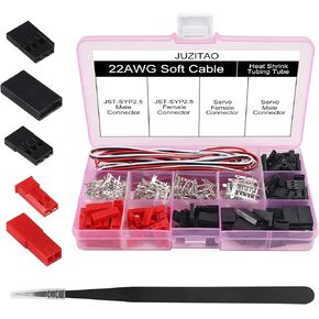 40 مجموعات JST Servo Connector Kit Servo Plug Male Connector Climp Pin Kit Texcable JST SYP Futaba for Hitec Spektrum RC