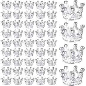 100 PCS Queen Crown Charm Spacer Bead Mode Dangle 3D Mini Spily Silver Queen Queen Crown Pendants DIY Vintage Charms لصياغة مجوهرات صنع أقراط القلادة