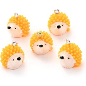 Beadthoven 40pcs Mini Chicken Hen Resin Charm Pendants Cute 3D Mini Farm Farm Animal Dangle Charm Beads for Diy Making Consring Necklace Meychains Making Accessories