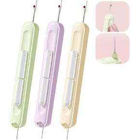3 PCS 2-in-1 Needle Threader & Seam Ripper Set-ترقية خياطة الخياطة للخياطة اليدوية ، وخيوط الإبرة السريعة وإزالة التماس-أدوات الخياطة للمحفيين وعشاق الخياطة