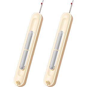 2 in 1 Needle Threader Seam Ripper，2pcs Upgraded Plug-in Needle Threader，Stretchable Easy Needle Threading Tool for Hand Sewing Supplies (Yellow)