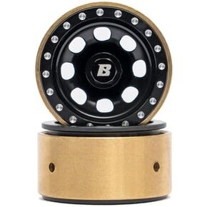 للحصول على 1/24 و 1/18 مقياس RC Crawlers الأجزاء الألومنيوم 1.0 "D-Hole Beadlock Wheels Met (4pcs)