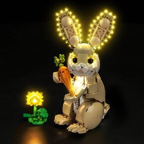 إضاءة LED متوافقة مع Lego Creator 3 في 1 لطيف أرنب 31162 ، مجموعة الضوء المتوافقة مع LEGO 31162 لطيف الأرنب ، لم يتم تضمين مجموعة الطراز - فقط الأضواء