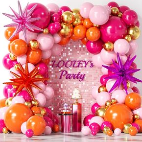 137Pcs Black Gold and Silver Balloons Garland Arch Kit with Stars - 5 10 12 18 inch Black Gold Silver Latex Party Balloons for New Year Birthday Graduation Party Decoration