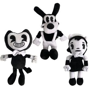 3pcs anime plush toys bendy دمية لطيف الرعب أفخم الحيوانات الناعمة المحشو ألعاب أفخم للأطفال وعشاق اللعبة