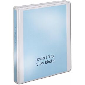 الكاردينال بواسطة TOPS Products Basicvalue Clearvue Round Ring Binder ، 1 Ing ، White (01200)