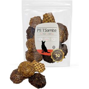 10-Pack Bully Burgers, All-Natural Dog Chews – Protein-Rich, Highly Digestible Treats – No Artificial Preservatives, Colors, or Flavors – Healthy, Snack for All Dogs