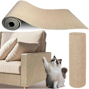 78.7 "x15.8" حامي الأثاث Cat Scratch ، وسادة خدش ذاتية القابلة للأريكة والأثاث ، واقي أريكة خدش Cat Catbing من Cat Claws (khaki)
