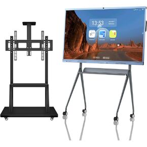 Smart Board Collaboration Hub, 65 Inch 4K Digital Electronic Whiteboard Built in Dual System and 20MP Camera for Classroom and Business, Interactive Whiteboard with Video Conference System