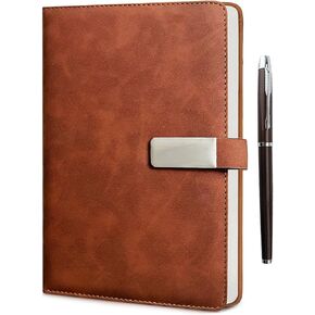 Meeting Notebook for Work - Professional Planner Notebook for Business Meetings, Project Planning and Daily Notes - 160 Pages, Durable Hardcover for Men and Women