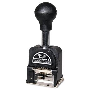 Bates 9806450 Royall Economic Number Machine ، ستة عجلات ، مسبقًا/قابلة لإعادة الترابط ، أسود