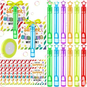 36 PCS هدايا نهاية العام Mini Bubble Wands بطاقات الهدايا المحددة هدايا نهاية العام للطلاب