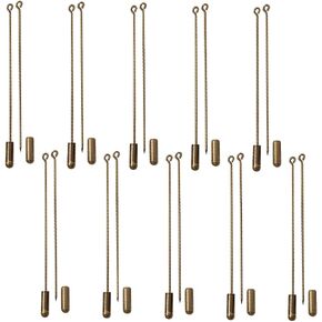 GSHLLO 20 Pcs 2.75 Inch Metal Brooch Stick Pins DIY Boutonniere Pins Jewelry Making Pins Supplies Long Needle Eye Pins Craft Safety Pins for Suit Tie Hat Silver