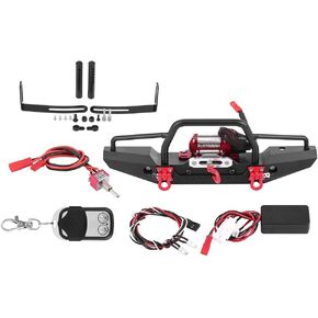مع Winch Aluminium Crawler Winch ، RC Car Winch RC Winch RC Winch Control ، 1/10 Crawler Winch for Traxxas -4
