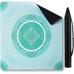 Mahjong Mat anti slip مع القواعد ، الحد من الضوضاء American Mahjong Table Mat & Cover for Poker ، Card ، Board & Tile Games ، 31.5 in × 31.5 بوصة