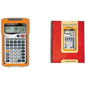 الصناعات المحسوبة 4065 البناء Master Procalculator & 2140 Construction Master Pro Forkbook and Study Guide | 4 أقسام شاملة | تطوير الموقع | القدمين ، الألواح ، الجدران