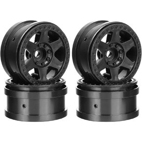 Plastic 2.2 Beadlock Wheel Rim Replacement Part for SCX10 TRX4 TRX6 RR10 RBX10 VS4-10 Gen8 1:10 RC Crawler Car (Gray)