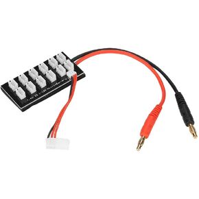 2S 7.4V LiPo Parallel Charging Board, PCB Plastic Lipo Battery Charger Parallel Balanced Charging Board with JST pH Connector Charger Expansion Board for Balance Charger Imax B6 SCX24 Batteries