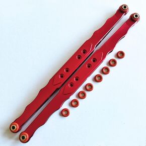 أذرع خلفية خلفية الألومنيوم الربط السفلي لـ Traxxas 1/7 غير محدود Racer Racer UDR استبدال 8544 - أحمر