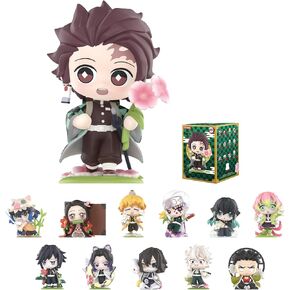 Pop Mart Kimetsu No Yaiba Birth Flower Series ، شخصيات صناديق أعمى ، شخصيات تصميم عشوائية ، ألعاب قابلة للتحصيل ديكورات المنزل ، هدايا عيد ميلاد العطلات ، صندوق واحد