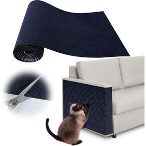 حامي خدش الأريكة Cat - 78.7 "× 15.8" القطط القابلة للتخلي عن مقاطع خدش ، واقي أريكة Cat DIY SISAL لتبديل شجرة CAT INDOOR (الأزرق الداكن)